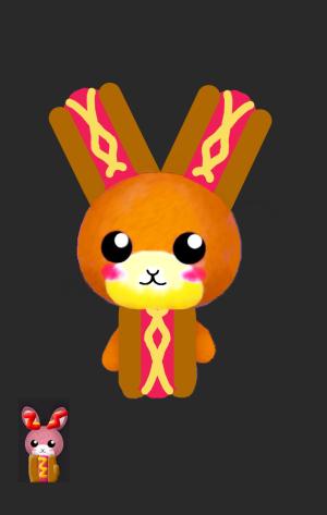 Hot dog bunny (Bombergrounds)